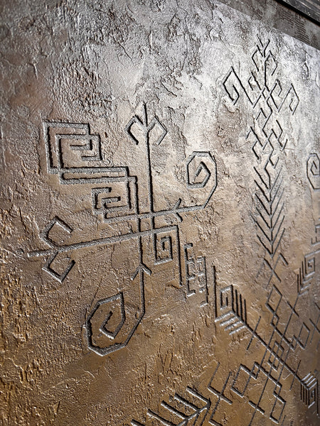 Mājai, pārticībai, svētībai, 100x100cm