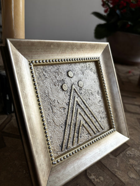 Dieva pajumte jeb Debesu zīme, zelts 10x10cm