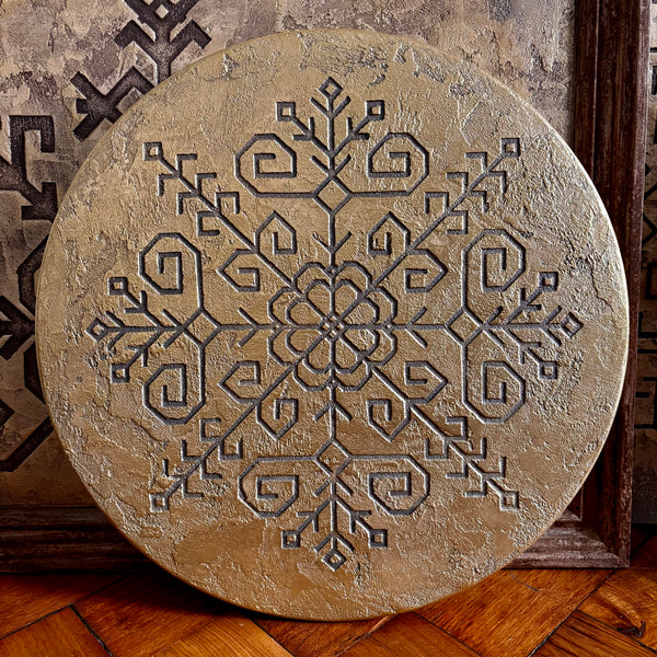 Saules mandala, zelts 40cm