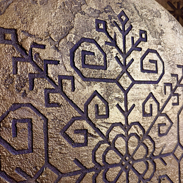 Saules mandala, zelts 40cm