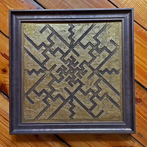Pērkonkrusts, zelts 30x30cm